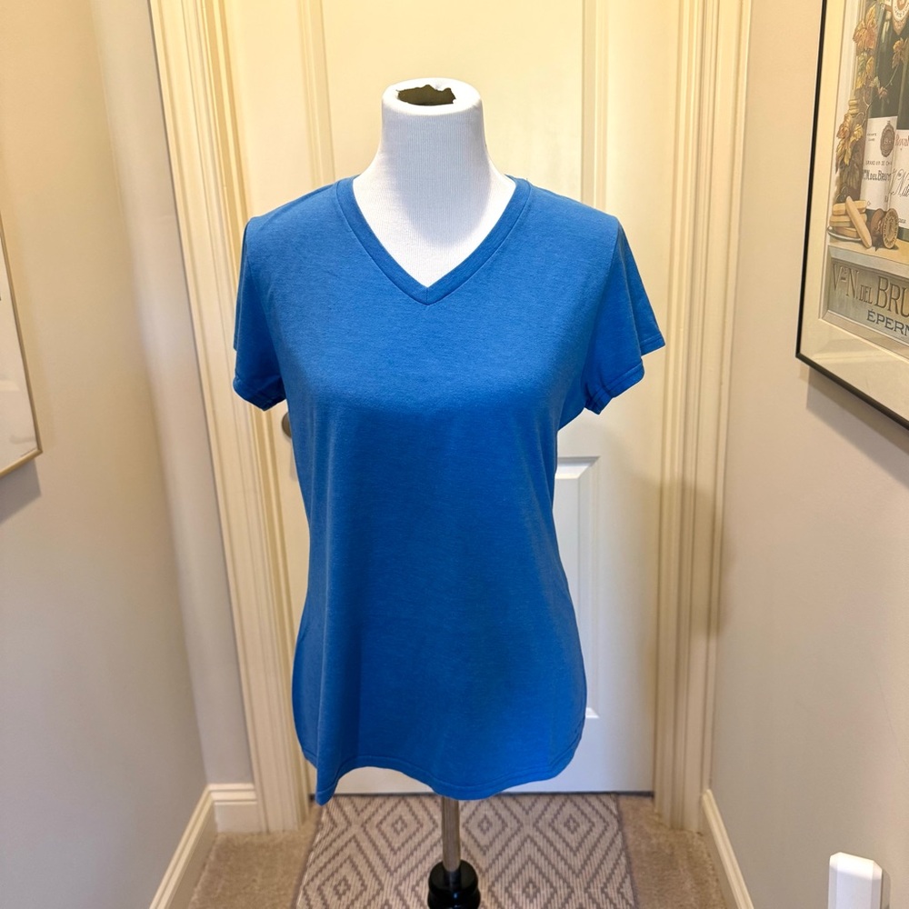 Champion Blue V-Neck Women's Top